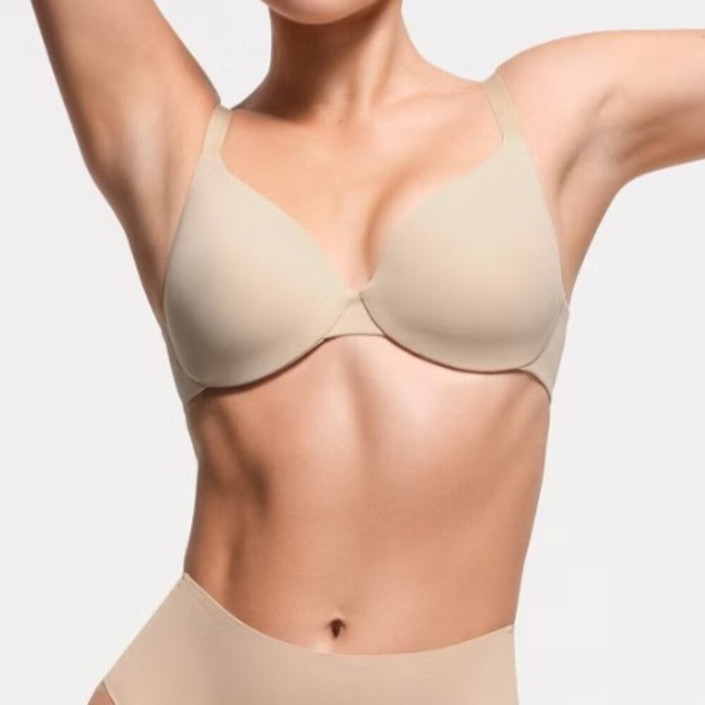 Skims Smoothing Intimates Full Coverage Lightly Lined Bra Clay Size 42D